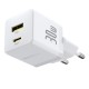 Мережевий зарядний пристрій Baseus Palm Type-C+USB Type-C cable 30W White P1011160A213-01