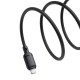 USB кабель Baseus Silky Series USB to Lightning 2.4A 1m Black P10377702113-00