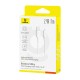 USB кабель Baseus Silky Series USB to Lightning 2.4A 1m White P10377702213-00