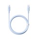 Кабель Baseus Silky Series Type-C to Type-C 100W 5A 1m Blue P10377704313-00