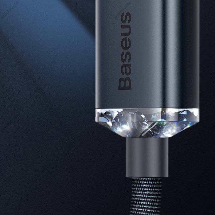 USB кабель Baseus Crystal Shine Series Fast Charging Data Cable USB to iP Lightning 2.4A 1.2m Black CAJY000001