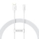 Кабель Baseus Superior Series Charging Data Cable USB to Type-C 100W 6A 1.5m White P10320102214-02