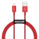 USB кабель Baseus Superior Series Fast Charging Data Cable USB to Lightning 2.4A 1m Red (CALYS-A09)