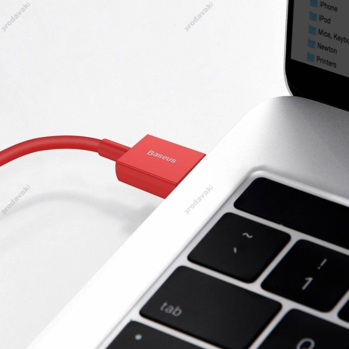 USB кабель Baseus Superior Series Fast Charging Data Cable USB to Lightning 2.4A 1m Red (CALYS-A09)