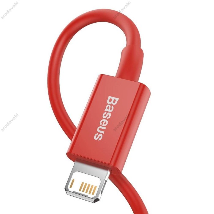 USB кабель Baseus Superior Series Fast Charging Data Cable USB to Lightning 2.4A 1m Red (CALYS-A09)