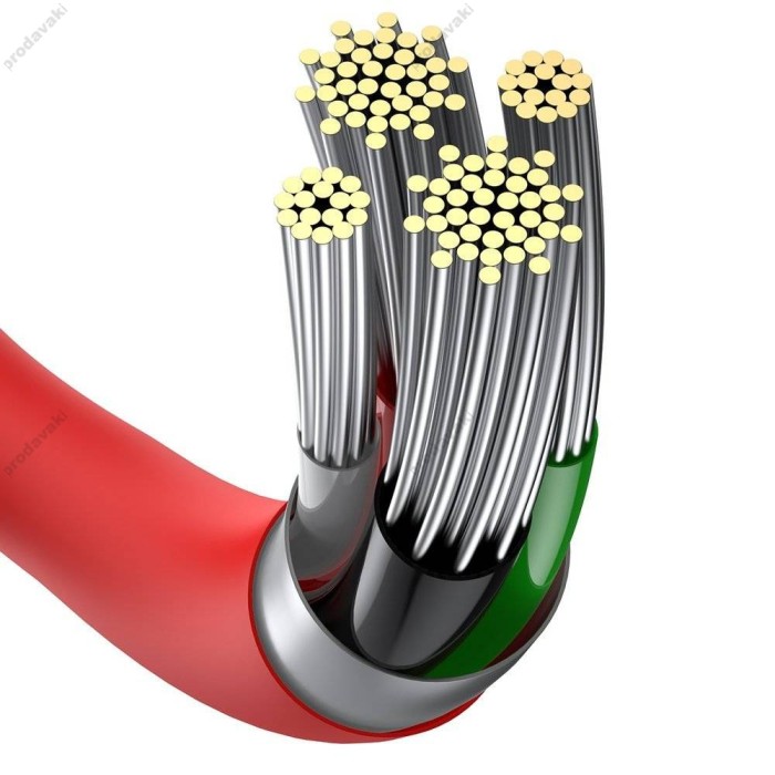 USB кабель Baseus Superior Series Fast Charging Data Cable USB to Lightning 2.4A 1m Red (CALYS-A09)