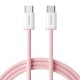 Кабель Baseus Dynamic 4 Fast Charging Type-C to Type-C 100W 5A 1m Pink P10381400411-00