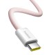 Кабель Baseus Dynamic 4 Fast Charging Type-C to Type-C 100W 5A 1m Pink P10381400411-00