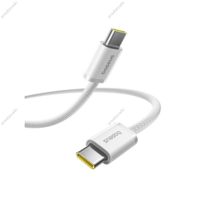 Кабель Baseus Dynamic 4 Fast Charging Type-C to Type-C 100W 5A 1m White P10381400211-00