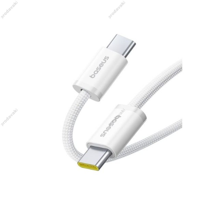 Кабель Baseus Dynamic 4 Fast Charging Type-C to Type-C 100W 5A 1m White P10381400211-00