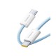 Кабель Baseus Dynamic 4 Fast Charging Type-C to Type-C 100W 5A 1m Blue P10381400311-00