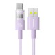 Кабель Baseus Display 2 Fast Charging Data Cable USB to Type-C 100W 5A 1m Purple P10382701511-00