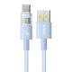 Кабель Baseus Display 2 Fast Charging Data Cable USB to Type-C 100W 5A 1m Blue P10382701311-00