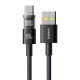Кабель Baseus Display 2 Fast Charging Data Cable USB to Type-C 100W 5A 1m Black P10382701121-00