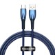 Кабель Baseus Glimmer Series Fast Charging Data Cable USB to Type-C 100W 6A 1m Blue CADH000403