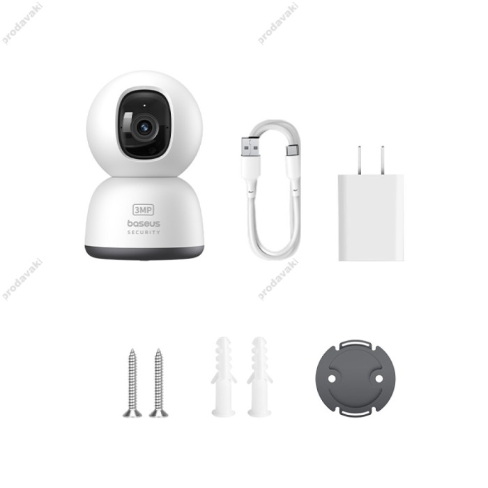Камера відеоспостереження Baseus Security P1 Lite Indoor Camera 2K White EU (S0TV002132)