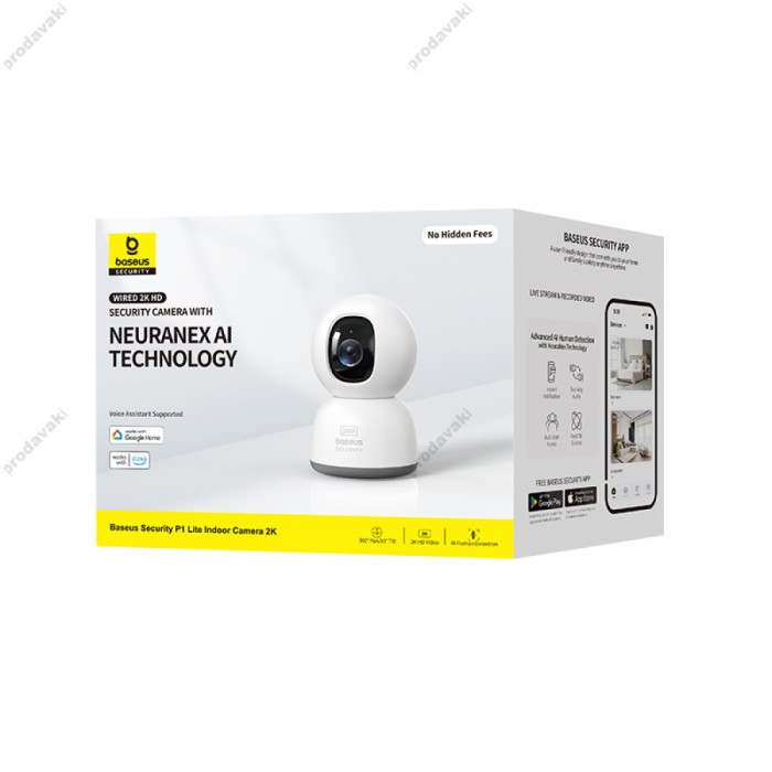 Камера відеоспостереження Baseus Security P1 Lite Indoor Camera 2K White EU (S0TV002132)