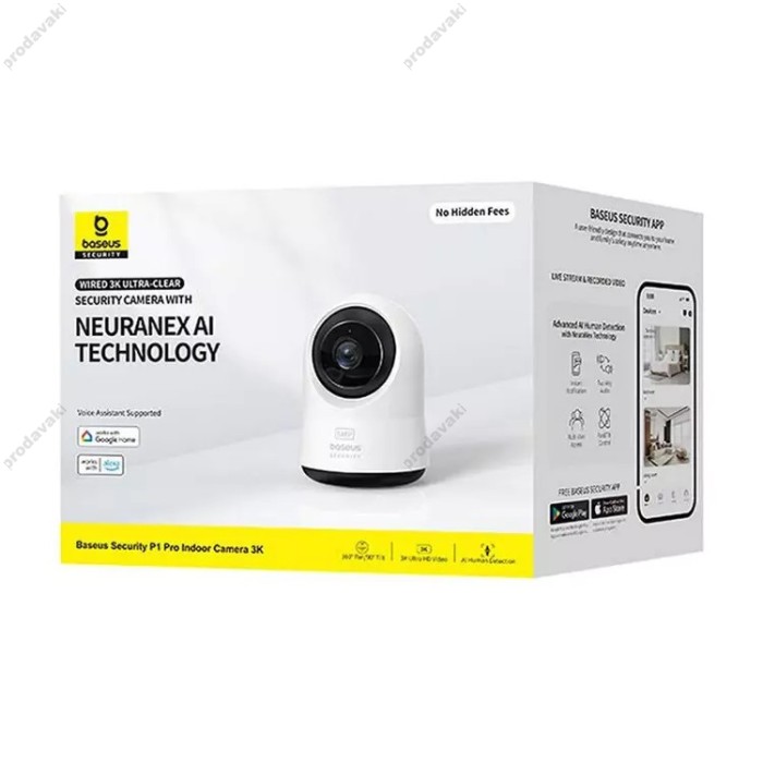 Камера відеоспостереження Baseus Security P1 Pro Indoor Camera 3K White EU (S0TV022132)