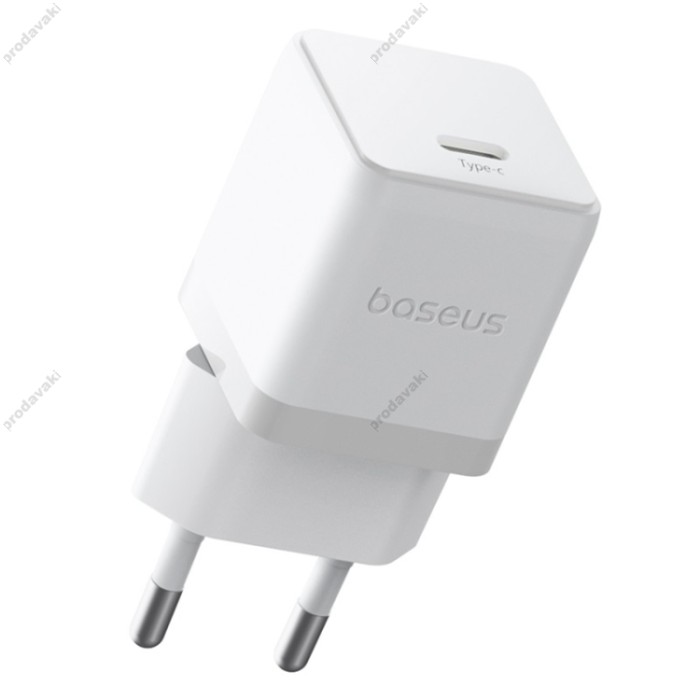 Мережевий зарядний пристрій Baseus Palm Fast Charger Type-C Cable 20W White P10111602213-01