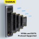 Корпус для зовнішного SSD диску Baseus FlyJoy Series SSD Enclosure для (M.2 NVMe and SATA) Grey B00760600811-02