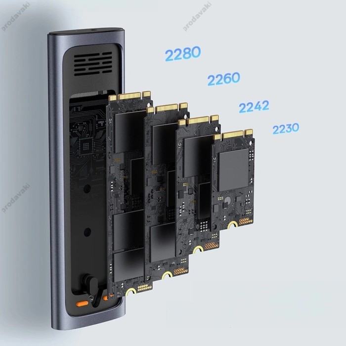 Корпус для зовнішного SSD диску Baseus FlyJoy Series SSD Enclosure для (M.2 NVMe and SATA) Grey B00760600811-02