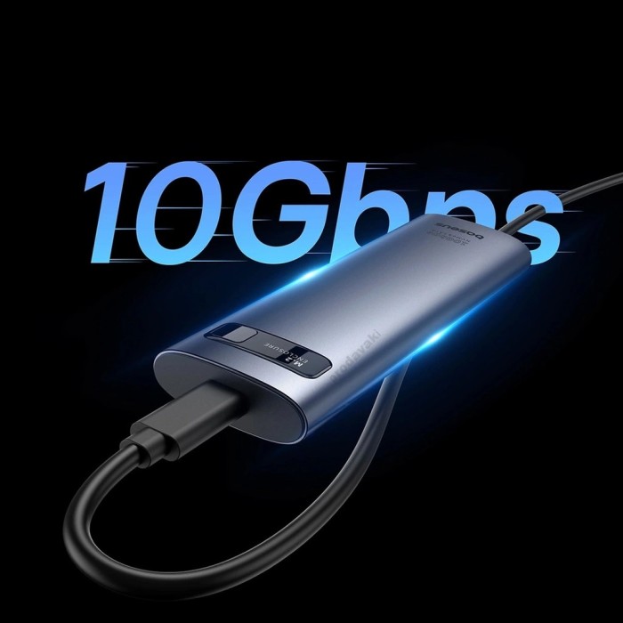 Корпус для зовнішного SSD диску Baseus FlyJoy Series SSD Enclosure для (M.2 NVMe and SATA) Grey B00760600811-02