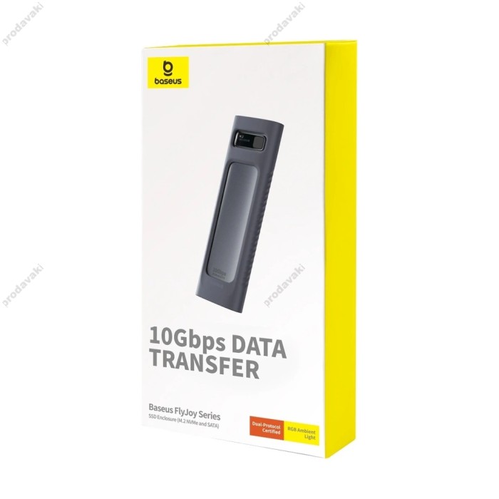 Корпус для зовнішного SSD диску Baseus FlyJoy Series SSD Enclosure для (M.2 NVMe and SATA) Grey B00760600811-02