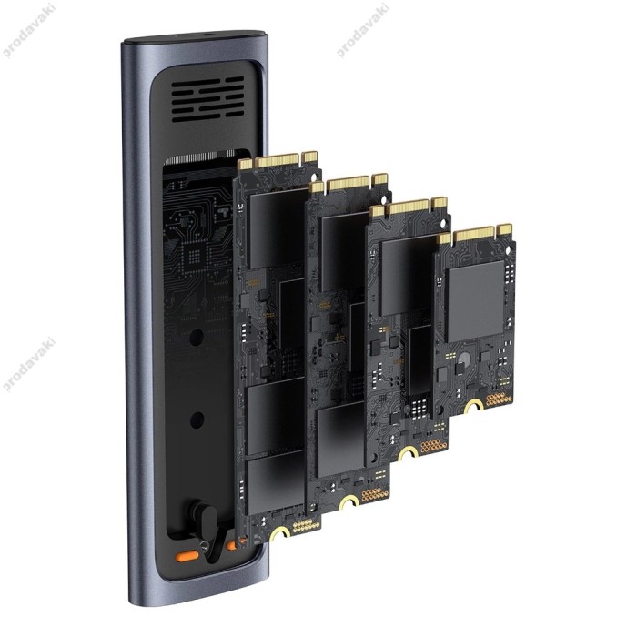 Корпус для зовнішного SSD диску Baseus FlyJoy Series SSD Enclosure для (M.2 NVMe and SATA) Grey B00760600811-02