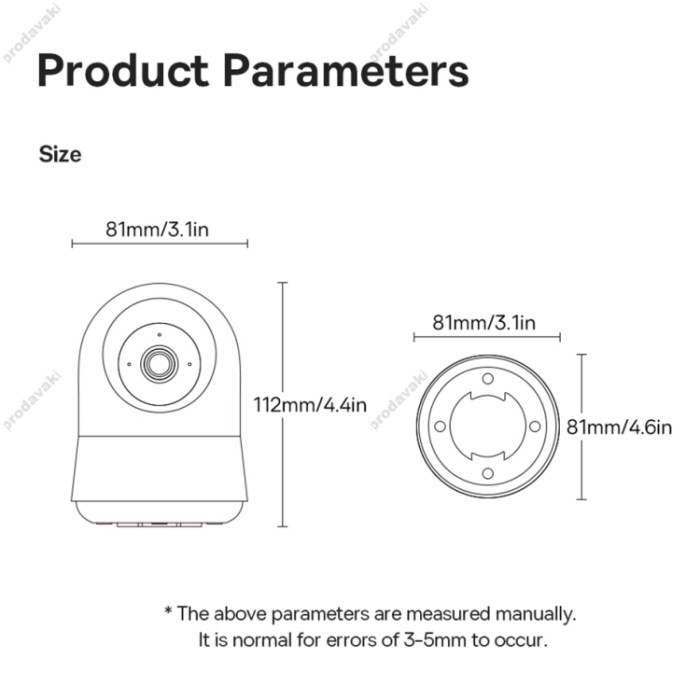 Камера відеоспостереження Baseus Security P1 Pro Indoor Camera 3K White (Adapter Not Included) (S0TV022130)