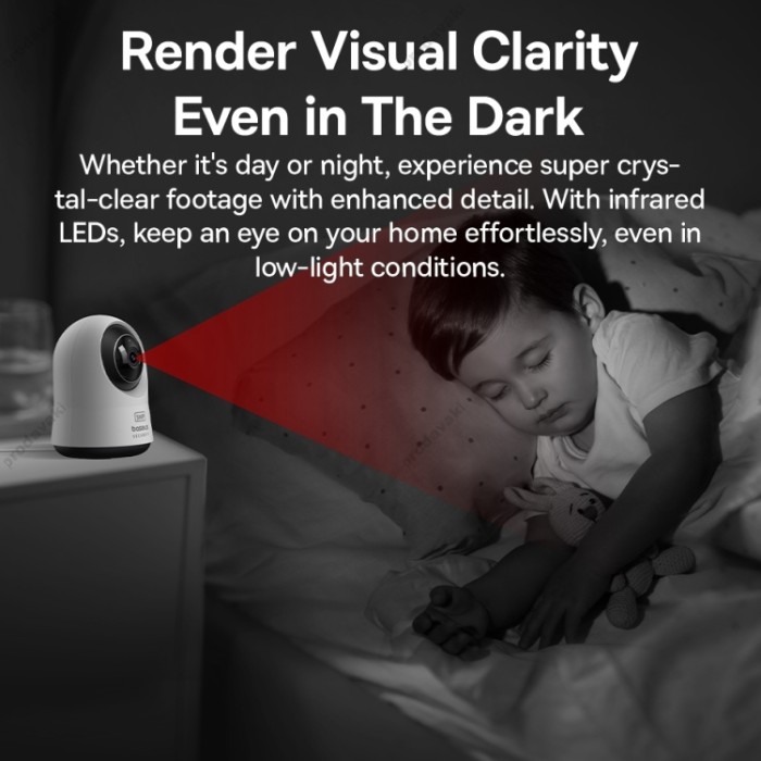 Камера відеоспостереження Baseus Security P1 Pro Indoor Camera 3K White (Adapter Not Included) (S0TV022130)