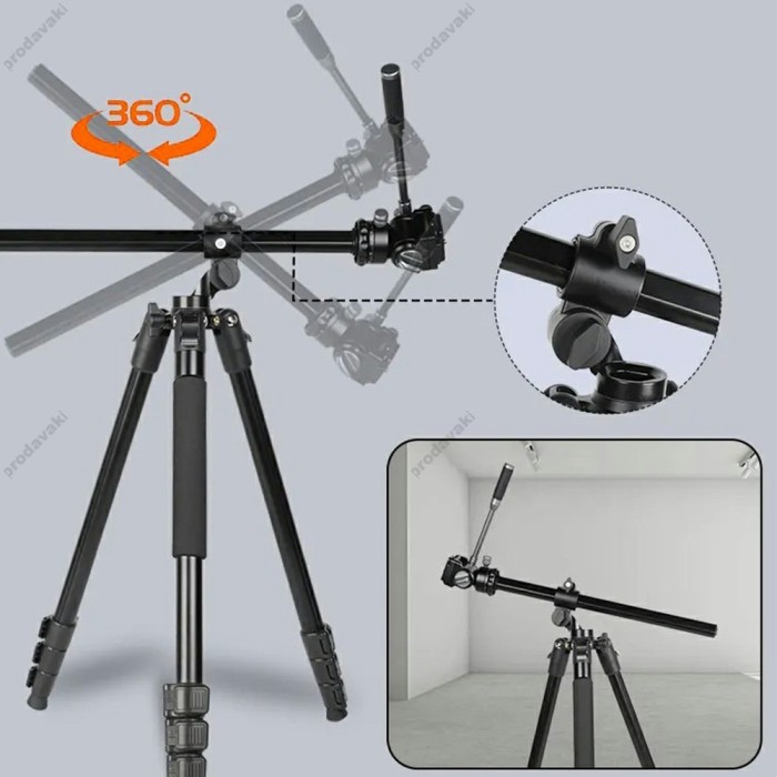 Штатив-трипод Tripod Stand Multifunctional Jmary KS355+HG60 ¼ 1.85m