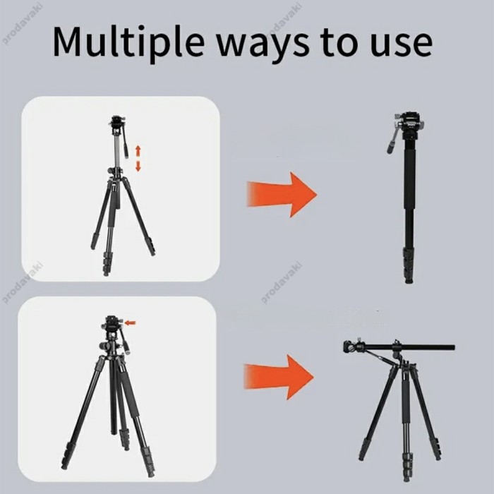 Штатив-трипод Tripod Stand Multifunctional Jmary KS355+HG60 ¼ 1.85m