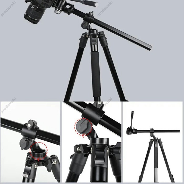 Штатив-трипод Tripod Stand Multifunctional Jmary KS355+HG60 ¼ 1.85m