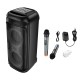 Портативна колонка Bluetooth HOCO HA13 Max Ramon outdoor 2 мікрофони 60W Black