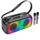 Портативна колонка Bluetooth HOCO BS54 Party wireless dual mic outdoor BT speaker 30W Чорна