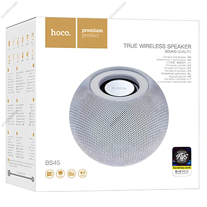 Портативна колонка Bluetooth HOCO BS45 Deep sound sports BT speaker 5W Grey