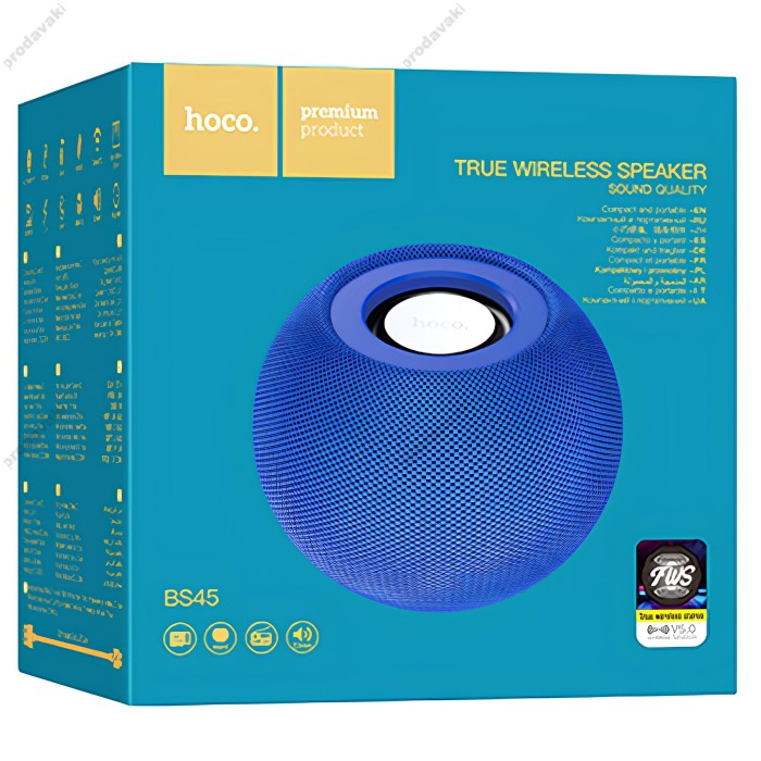 Портативна колонка Bluetooth HOCO BS45 Deep sound sports BT speaker 5W Blue