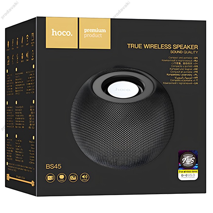 Портативна колонка Bluetooth HOCO BS45 Deep sound sports BT speaker 5W Black