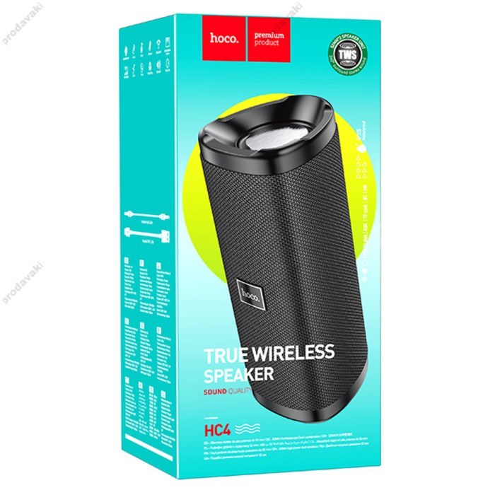 Портативна колонка Bluetooth HOCO HC4 Bella sports wireless speaker 10W Black