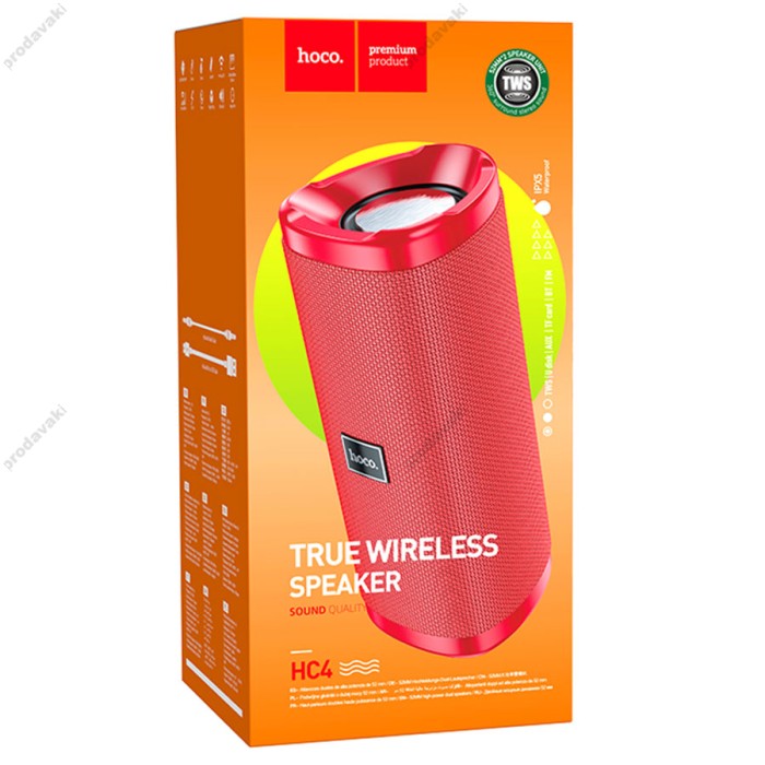 Портативна колонка Bluetooth HOCO HC4 Bella sports wireless speaker 10W Red