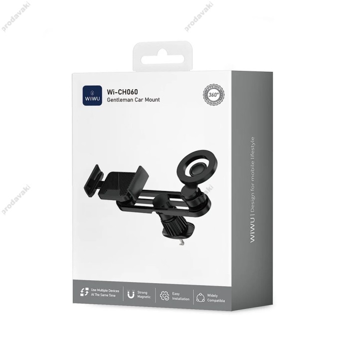Автомобільний тримач WIWU Wi-CH060 Gentleman Car Mount Black