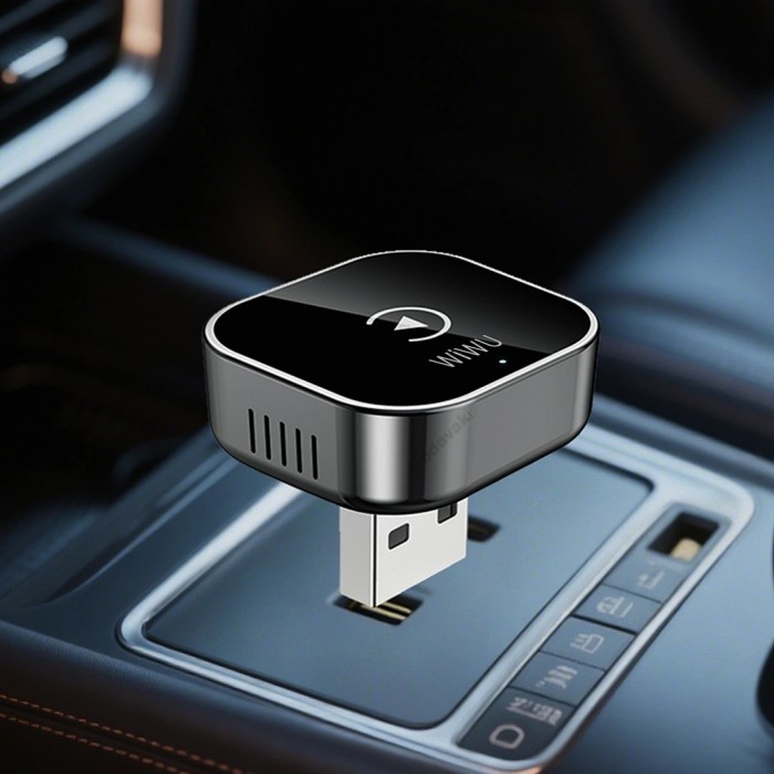 Автомобільний бездротовий адаптер Carplay WiWU Wi-CP003 Silver
