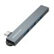 USB-Хаб BOROFONE FH1A 4в1 Type-C to USB 3.0+3xUSB 2.0 Grey