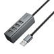 USB-Хаб Hoco HB1A converter USB to 4xUSB 2.0 Grey