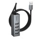 USB-Хаб Hoco HB1A converter USB to 4xUSB 2.0 Grey