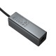 USB-Хаб Hoco HB1D converter 4в1 USB to 3xUSB 2.0+RJ45 Grey