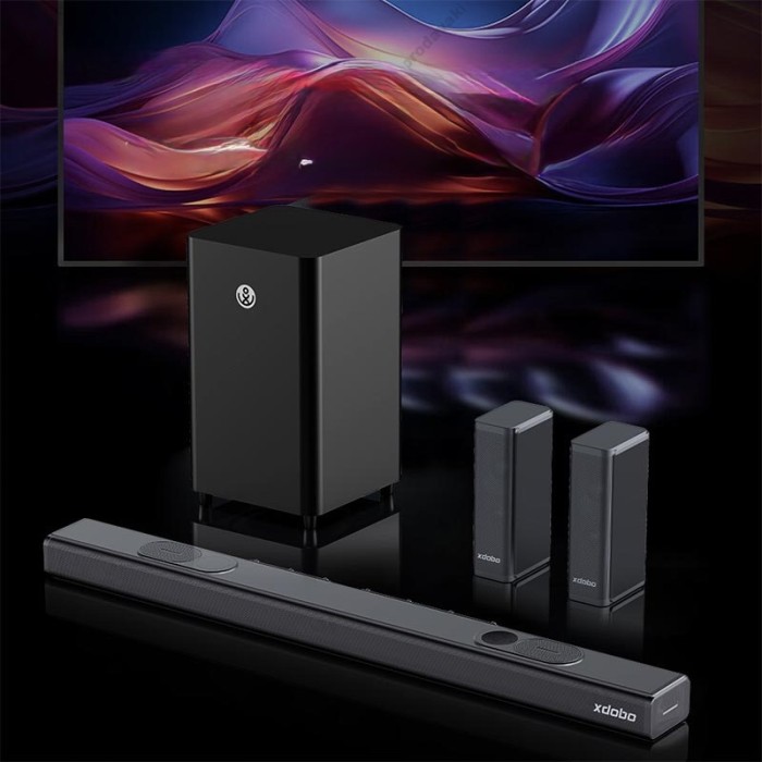 Портативна колонка Bluetooth Саундбар Xdobo Pacific 1982 (Soundbar support Dolby atmos) 500W Black