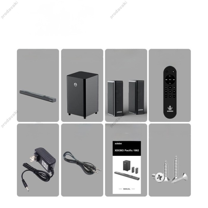 Портативна колонка Bluetooth Саундбар Xdobo Pacific 1982 (Soundbar support Dolby atmos) 500W Black