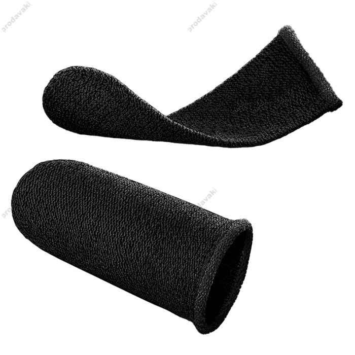 Напальчники для гри на телефоні BOROFONE BG1 Superconducting fiber mobile game finger cots (carbon fiber) Black
