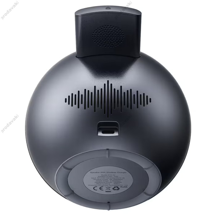 Портативна колонка Bluetooth ACEFAST K10 Air speaker with wireless charger BT5.4 RGB 20W Black